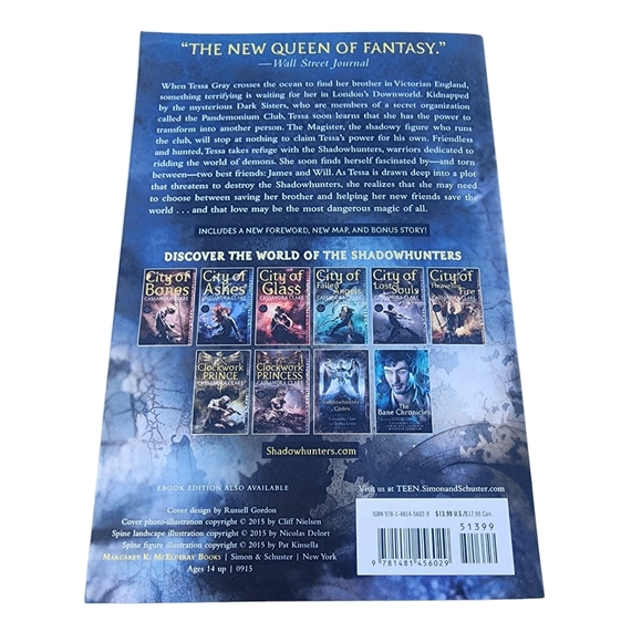 Clockwork Angel The Infernal Devices Book One Paperback - Picture 2 of 4